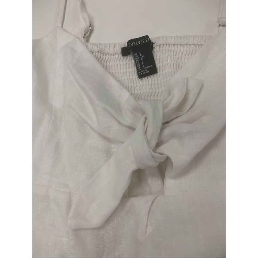 Cropped Linen Tank - Picture 2 of 7